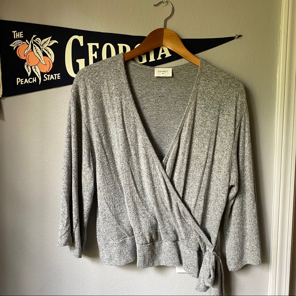EUC Everly wrap sweater